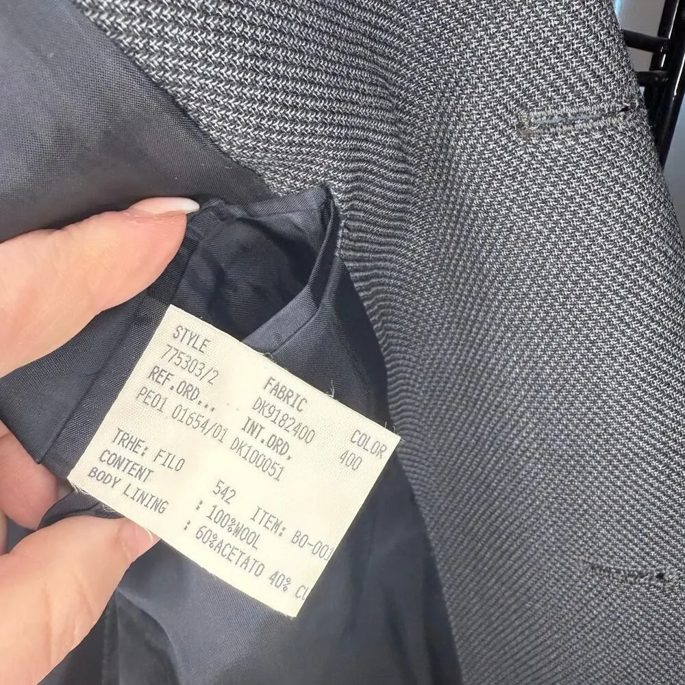 Donna Karan Signature Men's Wool Blazer Size 43L